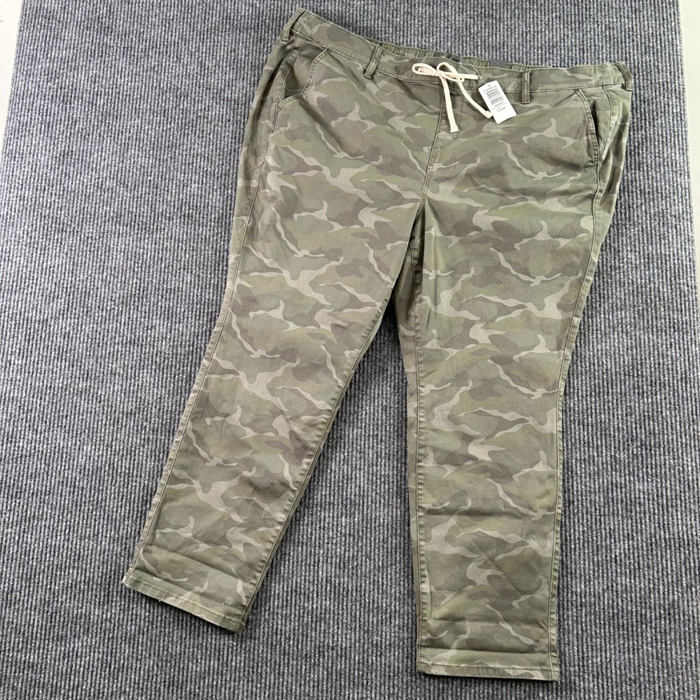 NWT Torrid Pants Women Plus 4 Short Green Camo Drawstring Gorpcore‎ Festival